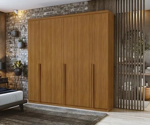 Guarda Roupa 6 Portas 4 Gavetas 100% MDF Novo Fazemos Entrega