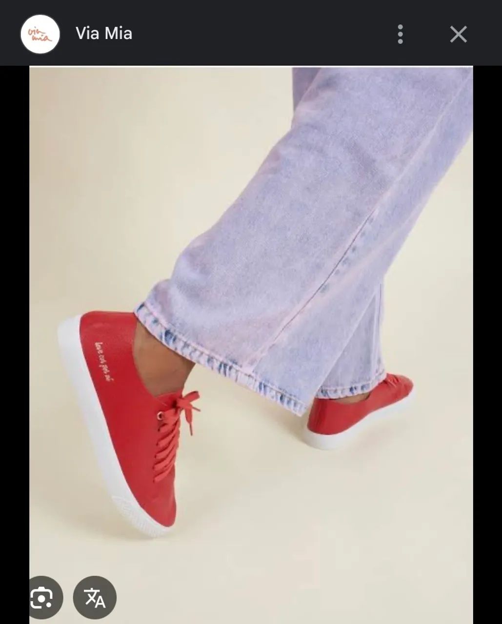 Tênis Via Mia Feminino Vermelho Couro  - Foto 5