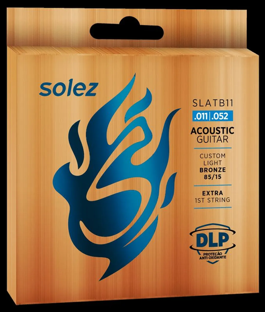 Encordoamento Cordas para Violão Aço Solez SLATB11 .011/.052