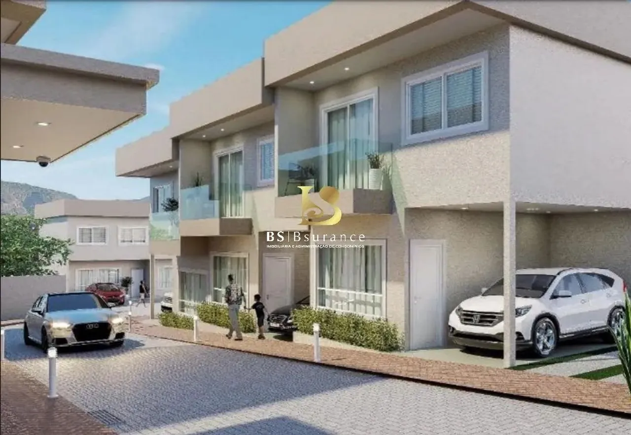 BS IMOBILIÁRIA VENDE casa duplex de primeira locação com 3 quartos sendo 1 suíte, 108 m² p