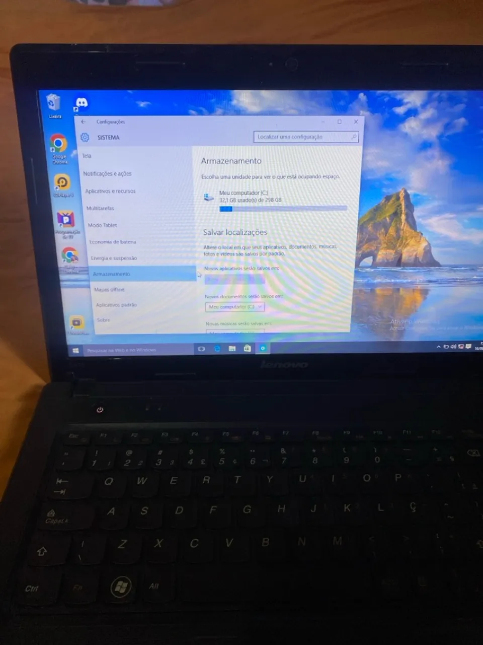 Notebook Lenovo - 296GB HD