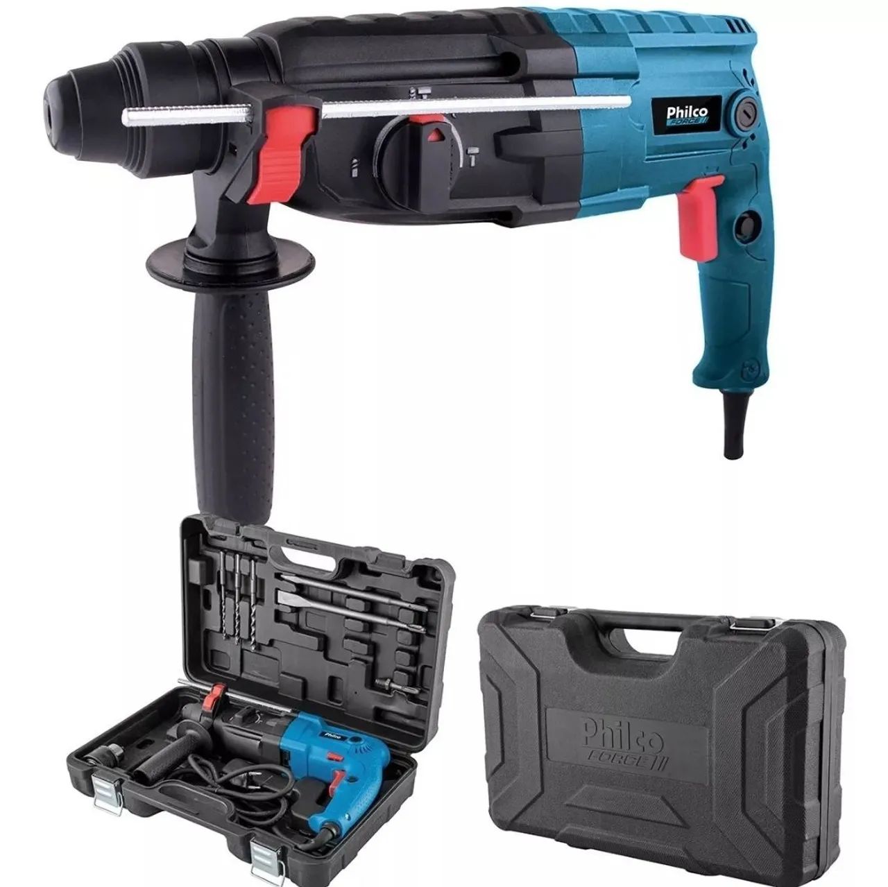 Martelete Profissional Rompedor-Perfurador 900W-220V C/ Maleta e acessórios  - Foto 4