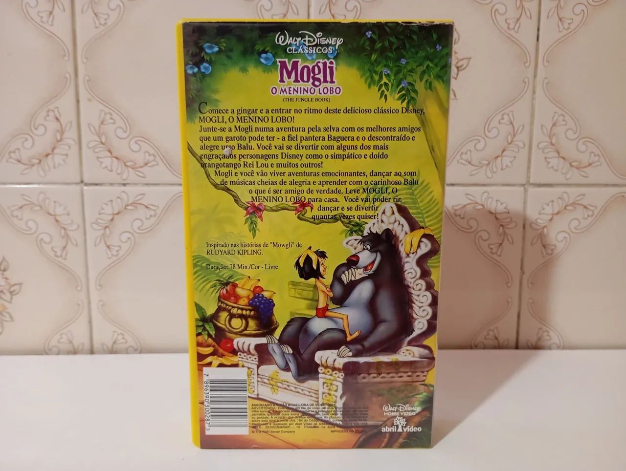 VHS Desenho Mogli O Menino Lobo (Dublado) - Original - Foto 2