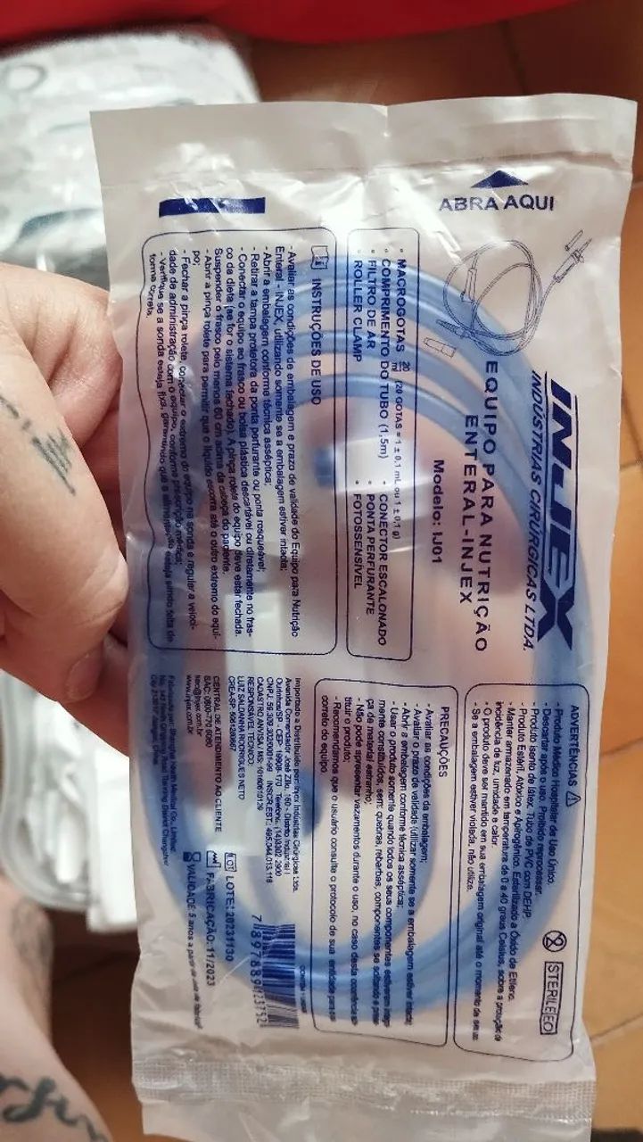 Pote e equipo para sonda - alimentação enteral  - Foto 4