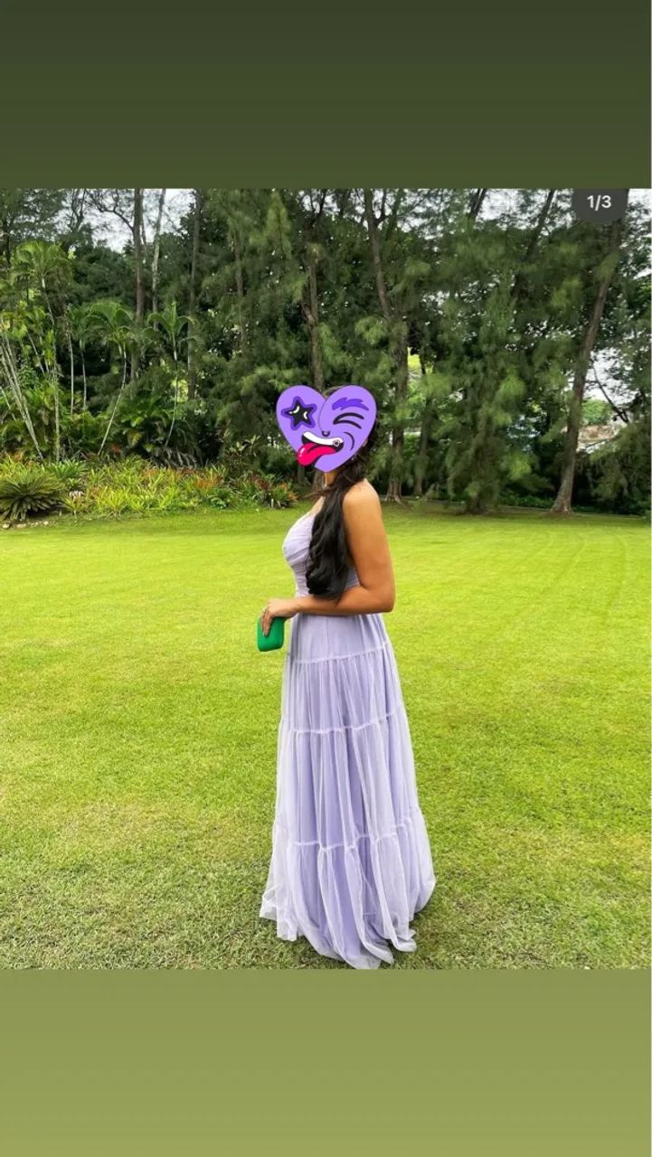 Vestido Madrinha Lavanda em Tule  - Foto 3