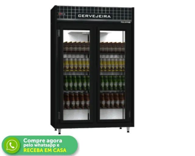Cervejeira 2 Portas Polo Frio Preta 220v