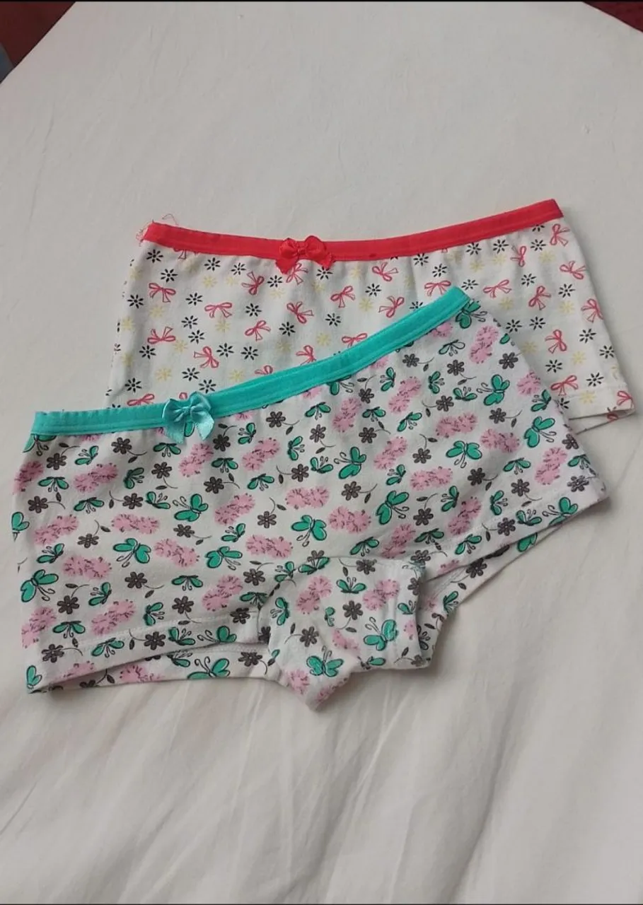 Kit de Calcinhas Infantil Boxer Femininas com Estampas- Novas!