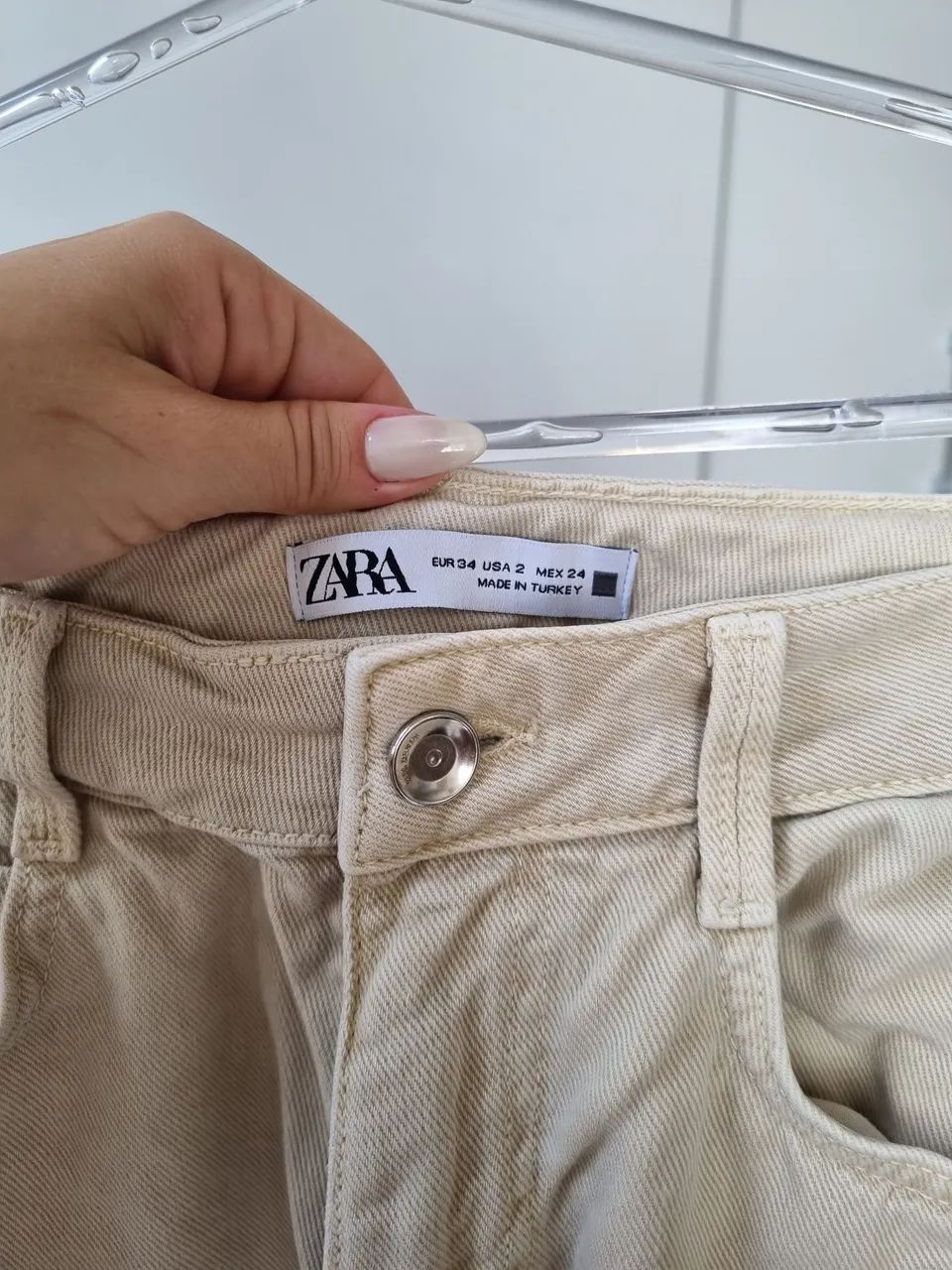 Calça jeans clara - zara - Foto 4