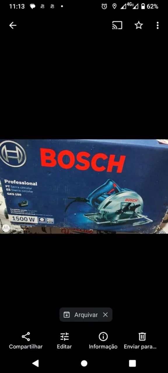 Serra Circular Bosch GKS 150 - 1500W - Foto 3