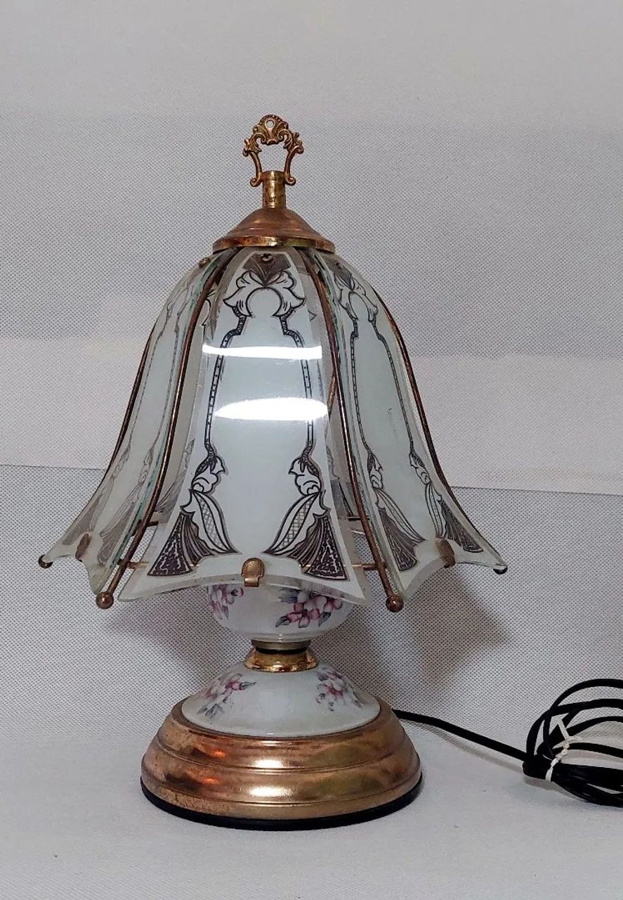 Antigo Abajour Luminária de Mesa