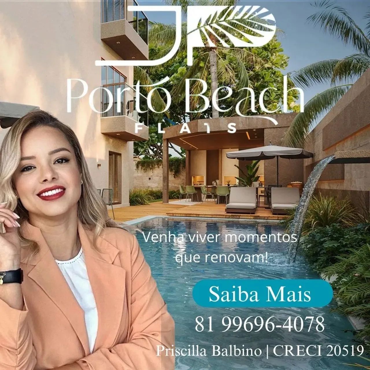 Flats em Porto de Galinhas | STUDIO 24m² | Invista no litoral mais procurado do Brasil