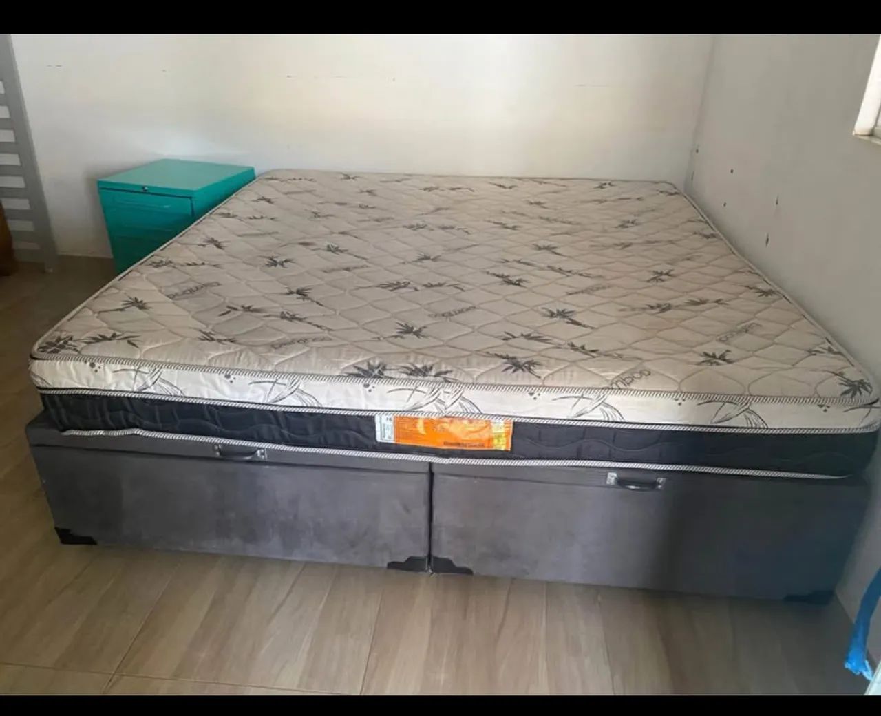 Cama super king baú com colchão  - Foto 3