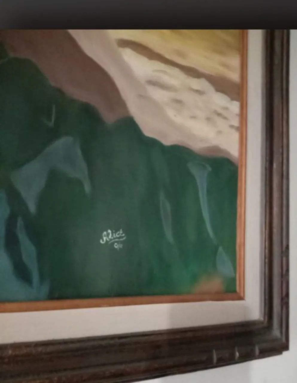 Quadro antigo oleo sobre tela - Foto 4