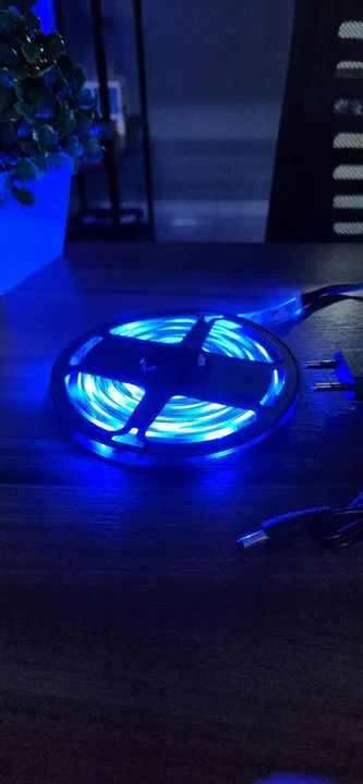 Fita Led RGB Colorida 5mt 16 Cores - Controle + Fonte 12V (5 metros, RGB - colorida) - Foto 5