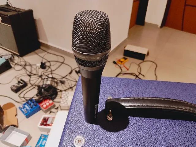 Microfone Condensador Relacart Pm-100 Cardioide novinho - Foto 5
