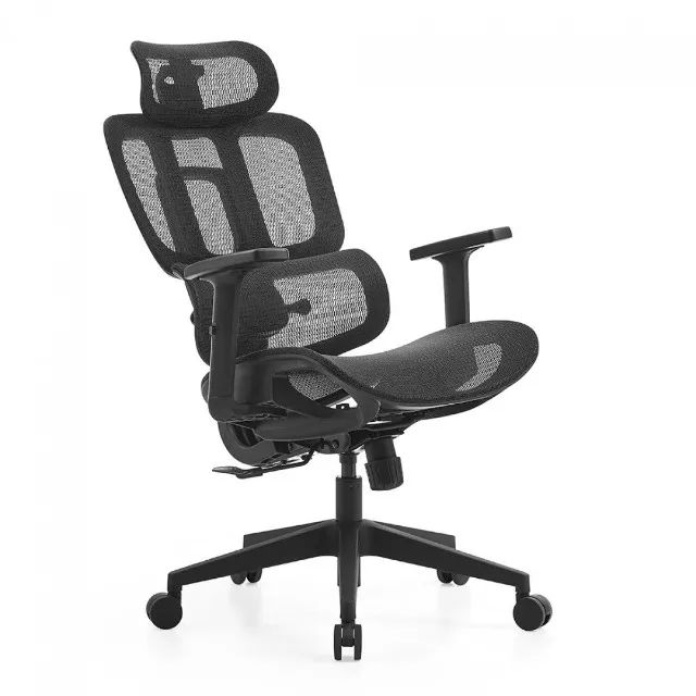 Cadeira de Escritório Dr. Office Business, Preta, Mesh, 2D com 7cm de altura ajustável, Su - Foto 3