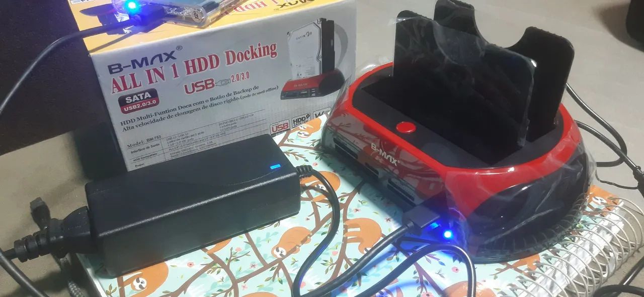 Docking Station para HD SATA USB 2.0/3.0 B-Max BM-753