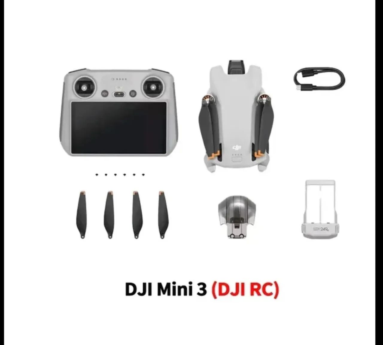 Drone DJi Mini 3 RC com Tela - Novo - 4k - FCC - 10km- Lacrado  - Foto 4