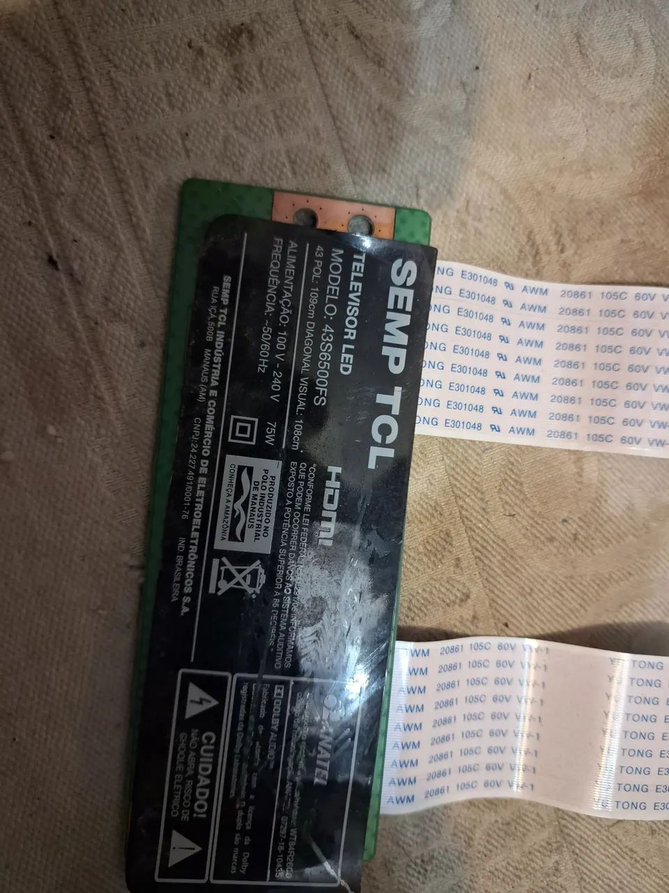 Placa tecon cem tcl 43s6500fs - Foto 3