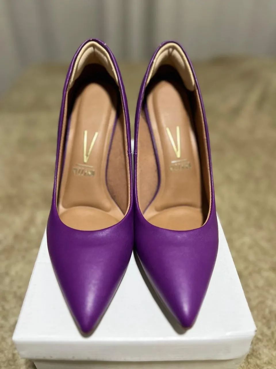 Scarpin Vizzano Roxo - Elegância e Conforto - Foto 4