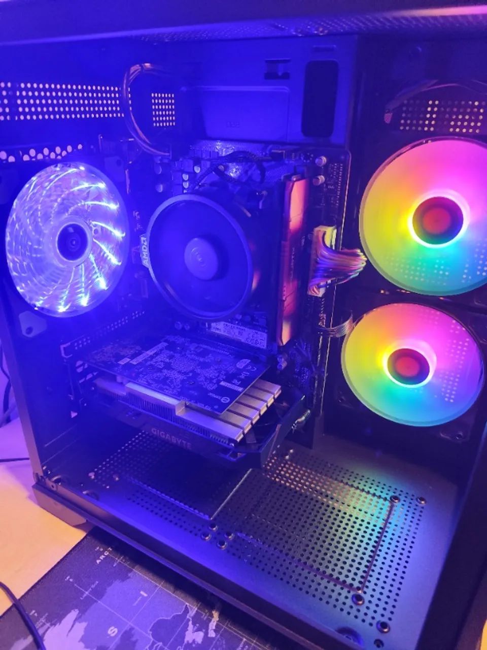 PC gamer completo Ryzen 5 5500 16gb gtx1650 ssd 512bg m.2 monitor 24" - Foto 2