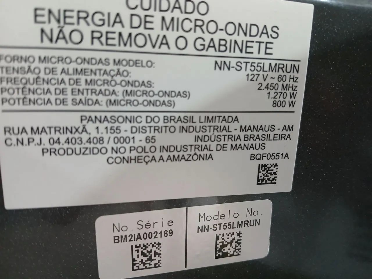 micro-ondas panasonic NN-ST55LMRUN - Foto 6