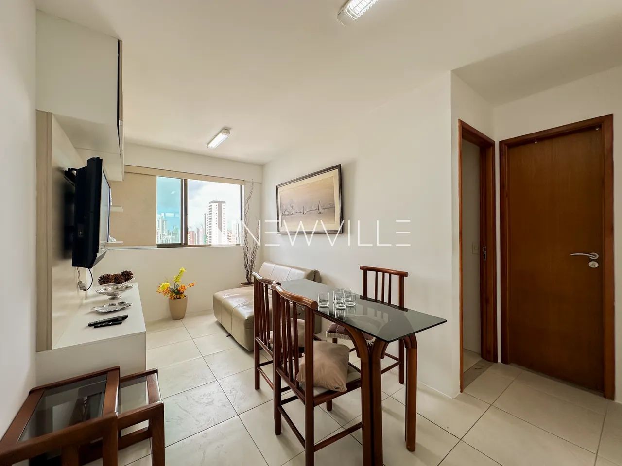 Apartamento de 1 quarto mobiliado para locação em Boa Viagem - Foto 3