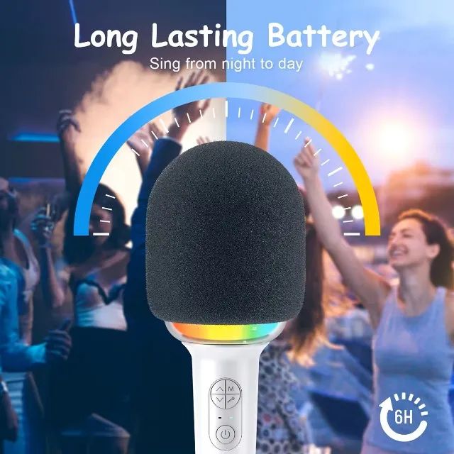 Microfone Fifine para musicas -  Microfone Portátil Sem Fio - Branco - Foto 5