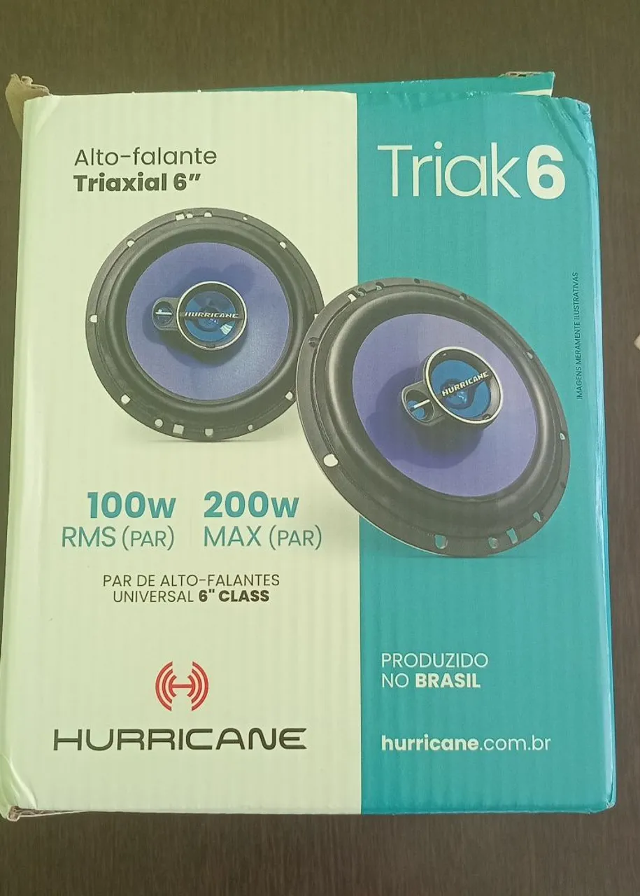 Alto-falante Triaxial Hurricane Triak 6