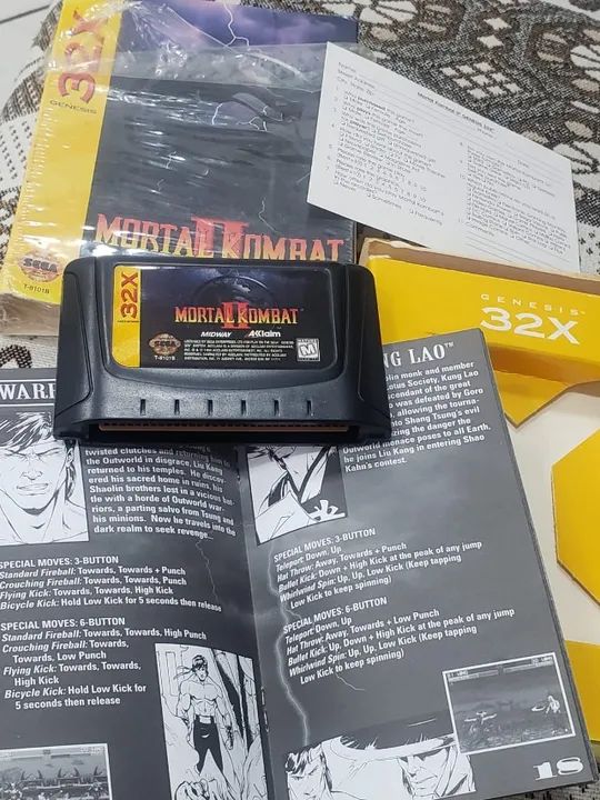 Cartucho Mortal Kombat 2 Sega 32x - original com caixa. - Foto 5