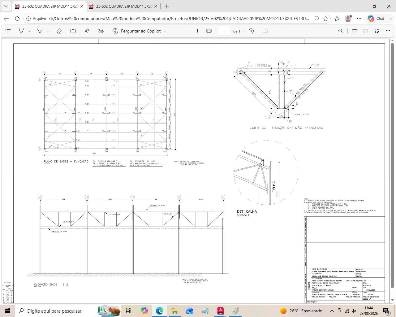 Cadista/Projetista Arq/Elet/Est - Foto 4