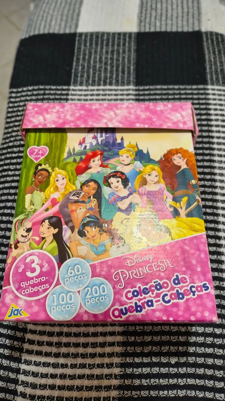 Conjunto de Quebra-cabeças Princesas Disney 
