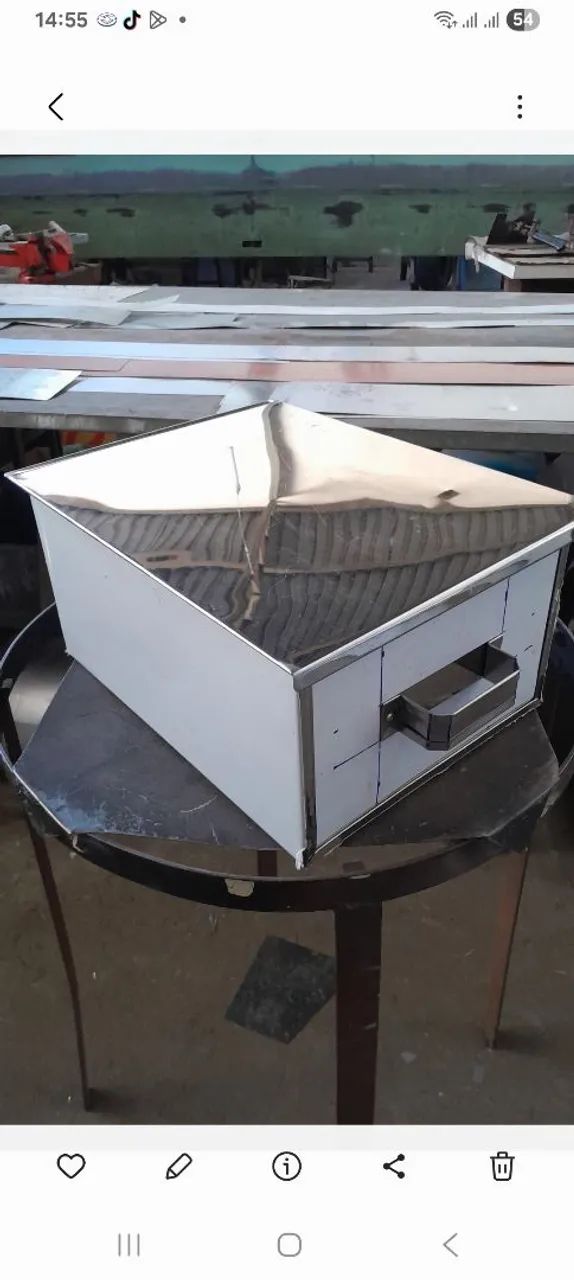 Caixa inox para assar carne  - Foto 2