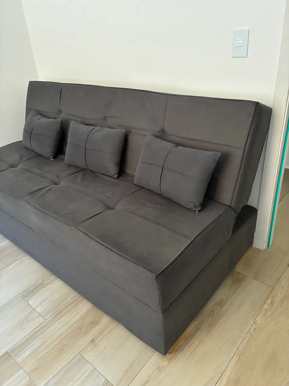 Sofá Cama (cinza chumbo)  - Foto 2