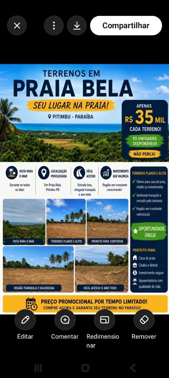 Lotes em Praia Bela ? 