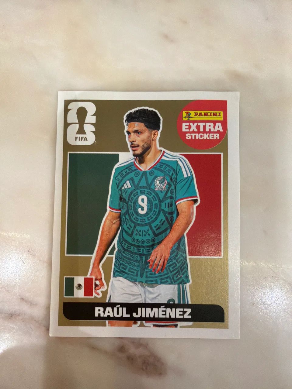 Figurinha ouro panini Raul Jimenez copa 2026 extra sticker