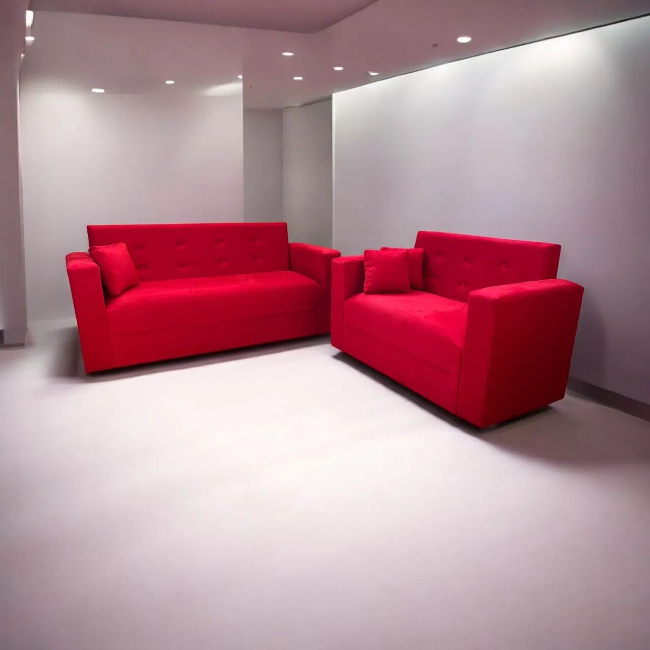 DOIS SOFÁS, 5 LUGARES no total, preço EXTRAORDINÁRIO! - Foto 3