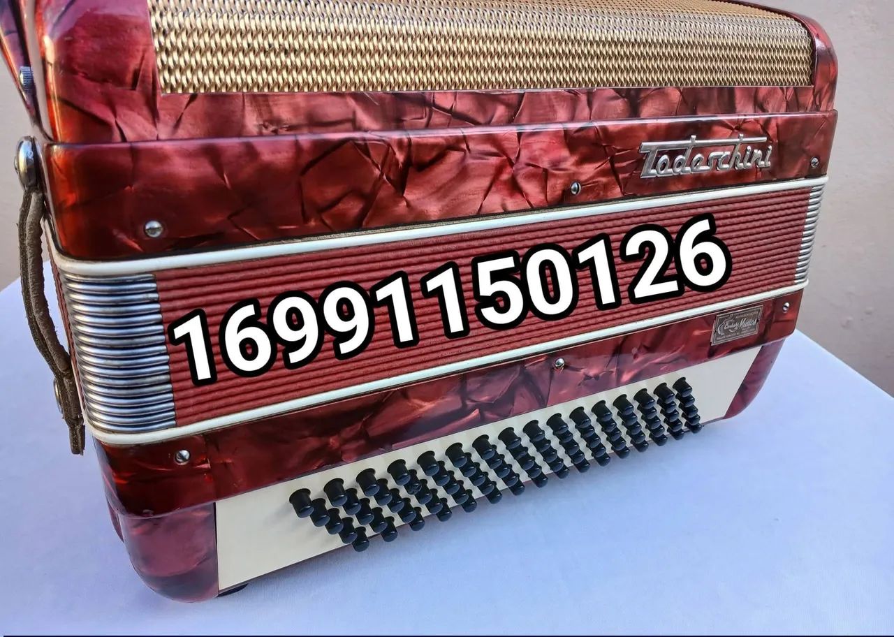 Acordeon Sanfona Todeschini de 80 baixos - Foto 4