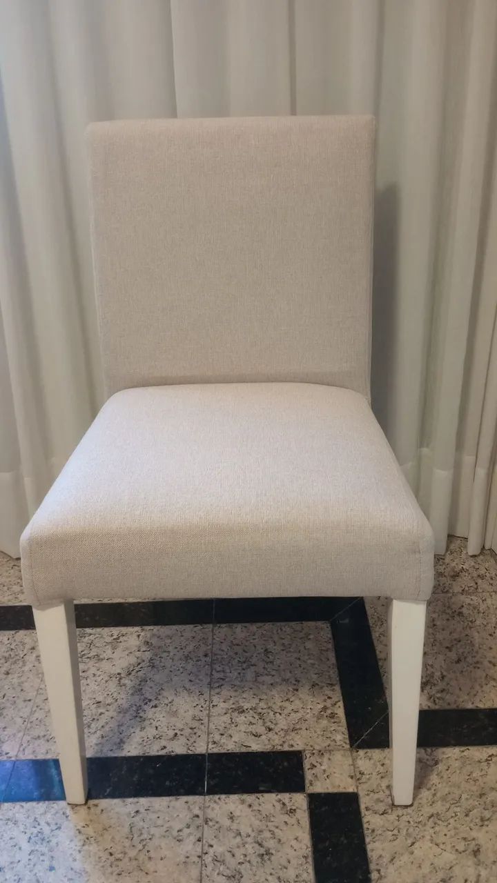 Kit 06 cadeiras + vidro de mesa impecável, Aceito Pix. - Foto 2