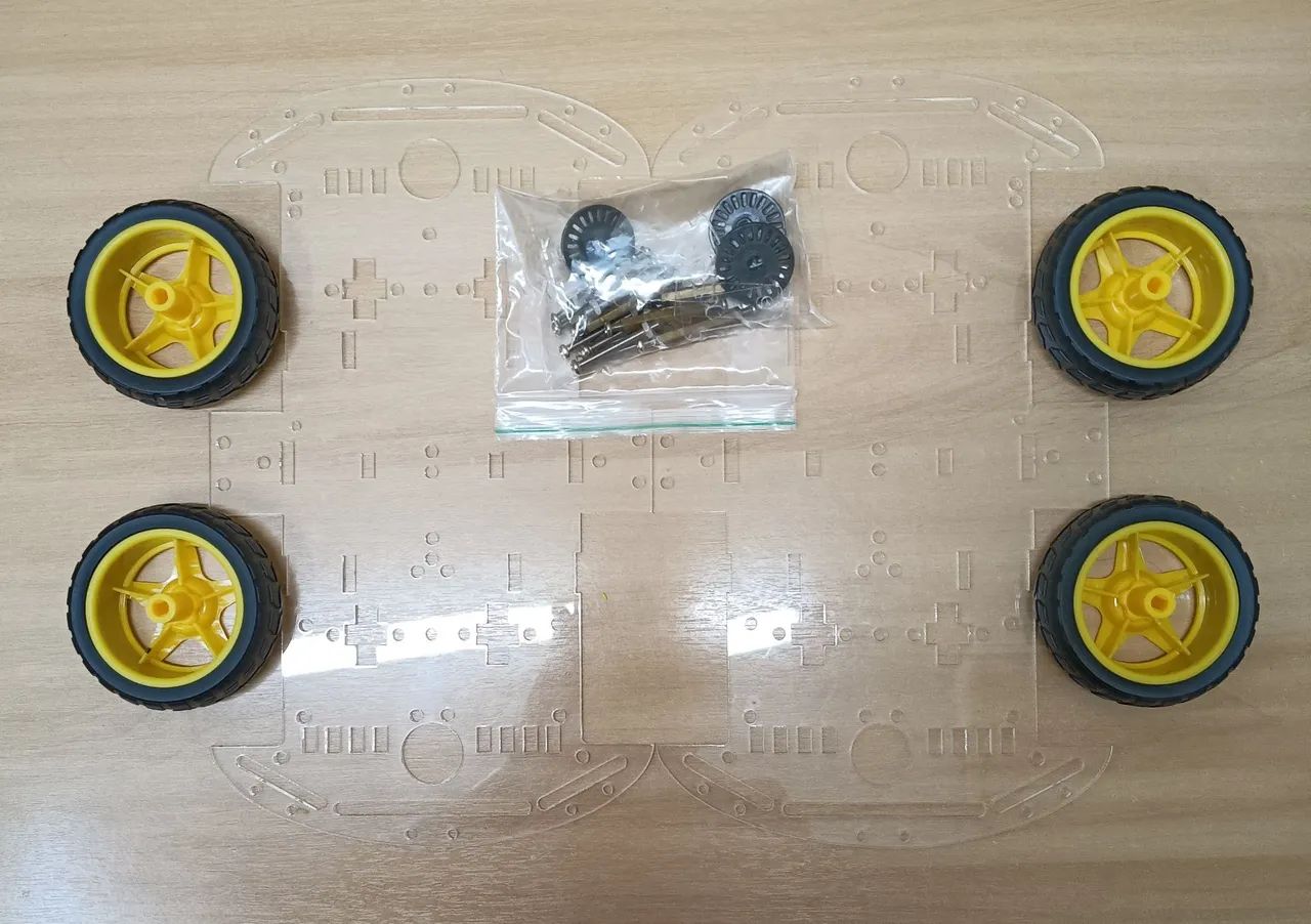 Arduino Kit chassi 4wd carro - Foto 2