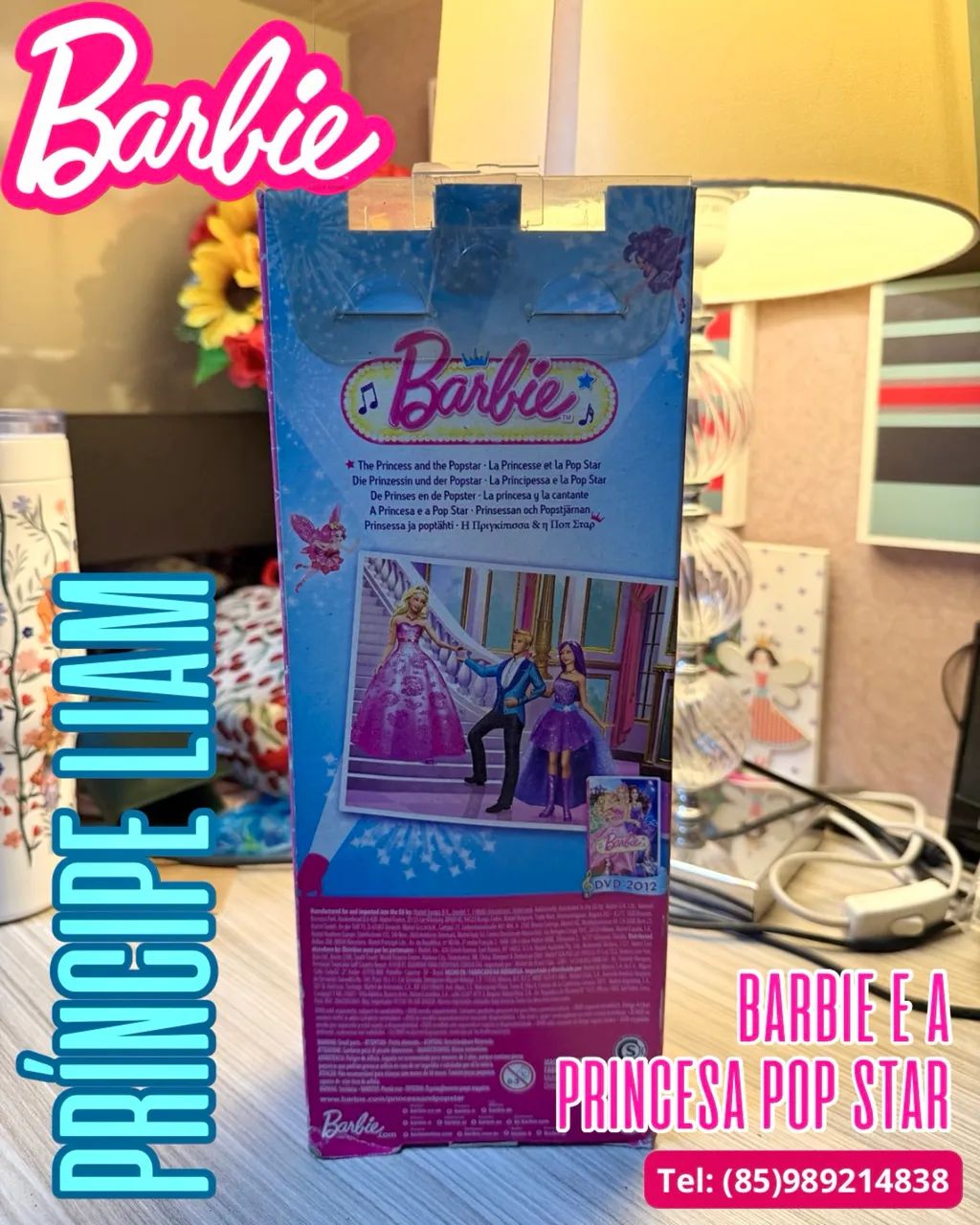 Ken Barbie e a Princesa Pop Star (Liam) - Brinquedos e Jogos