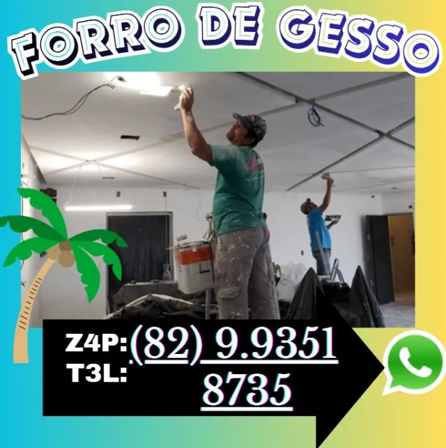 Forro de Gesso Forro drywall e parede e divisoria ATENDEMOS SOMENTE EM MACÉIO  - Foto 4