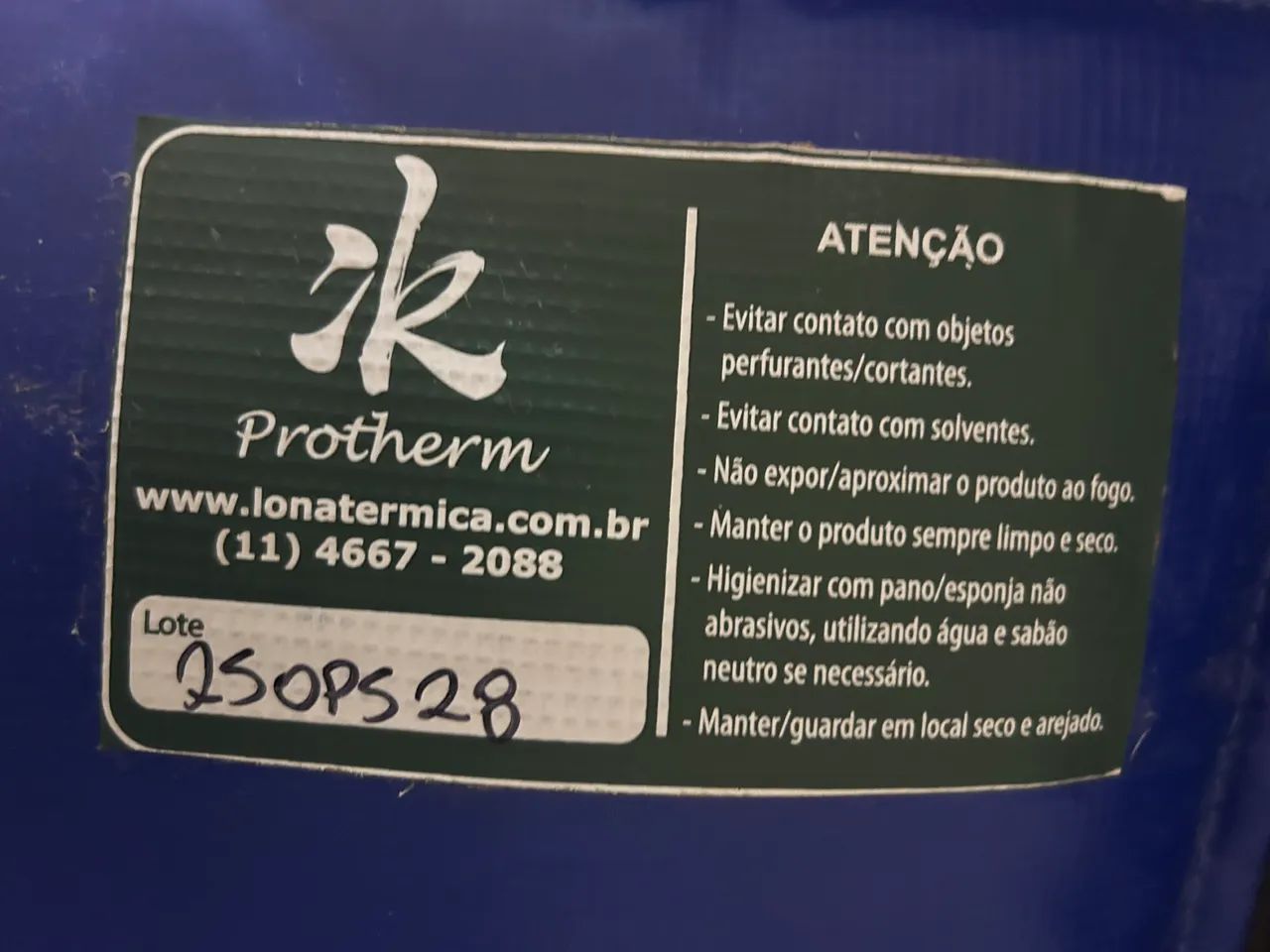 Bolsão térmico 