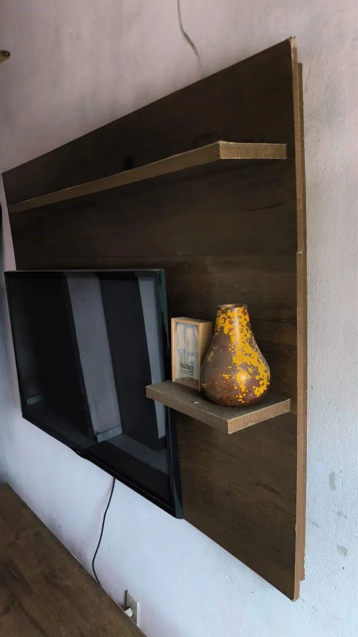Rack mais painel de madeira - Foto 4