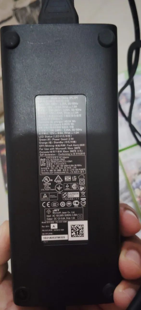 CONTROLE DE X BOX 360+ FONTE ORIGINAL + 6 JOGOS * ZAP  - Foto 3