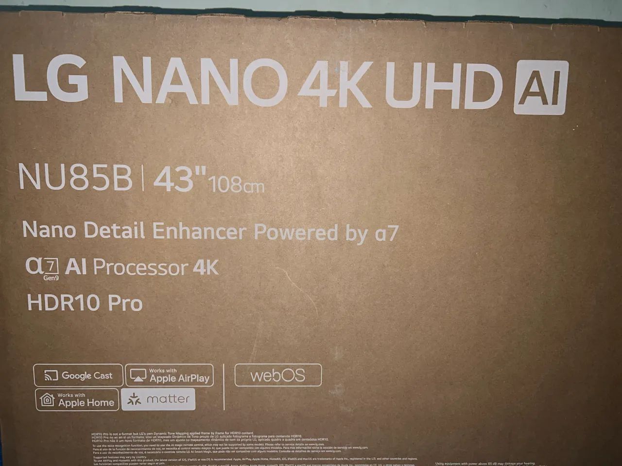 Tv LG smart 4K  43 polegadas novo lacrado 