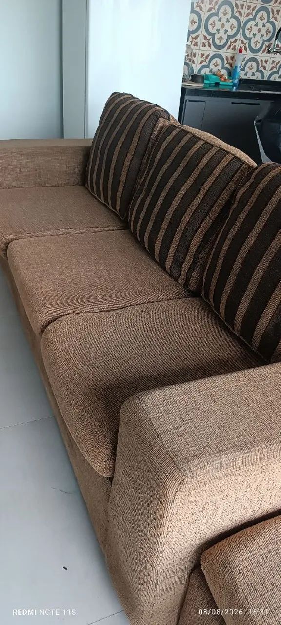 Sofá de três lugares, com almofadas lavável  - Foto 2