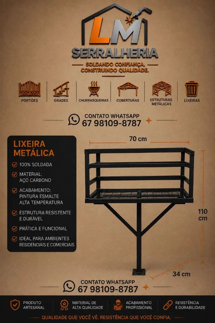 Lixeira Reforçada  - Foto 2