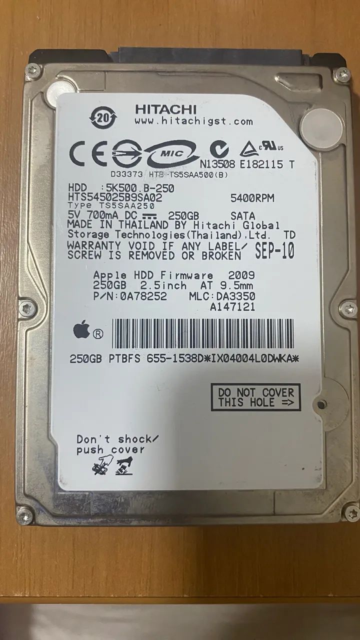HD 250Gb HITACHI