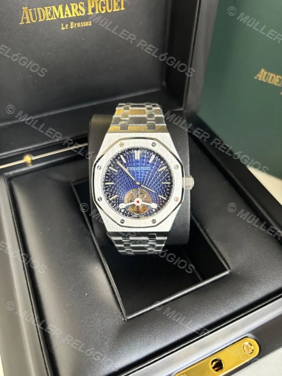 Audemars Piguet Tourbillon Automático + Caixa AP Completa - Foto 2